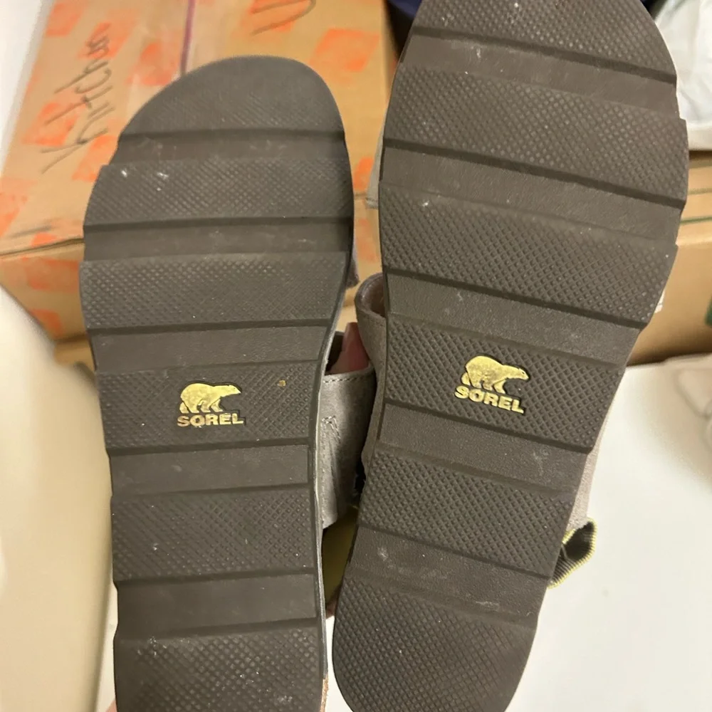 Sorel Torpeda Velcro Leather Suede Double Strap Sandals Size‎ 9 - Picture 5 of 6